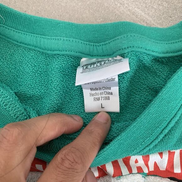Nickelodeon Teenage Mutant Ninja Turtles Vintage Style Green Sweater Size L - Picture 2 of 5